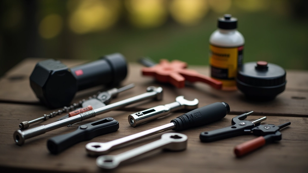 Opravovací kit pro kolo s nářadím, zápletkami a pumpou v malé tašce